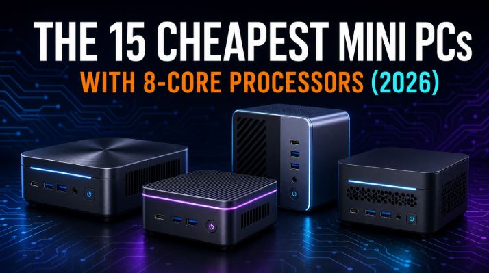 Los 15 Mini PC más baratos con 8 núcleos (2026)