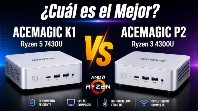 ACEMAGIC K1 vs ACEMAGIC P2: ¿Cuál es el Mejor Mini PC de la Marca?