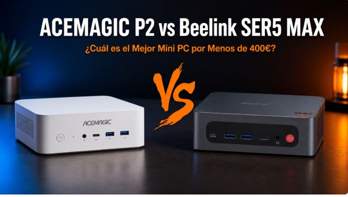 ACEMAGIC P2 vs Beelink SER5 MAX: ¿Cuál es el Mejor Mini PC por Menos de 400€?