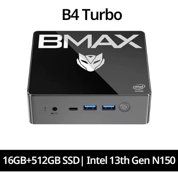 BMAX Mini PC B4 Turbo: ¿La mejor opción económica con Intel N150 y 16GB RAM para tu oficina o centro multimedia?