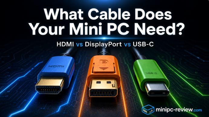 ¿Qué Cable Necesita tu Mini PC para conectarlo al monitor? HDMI vs DisplayPort vs USB-C