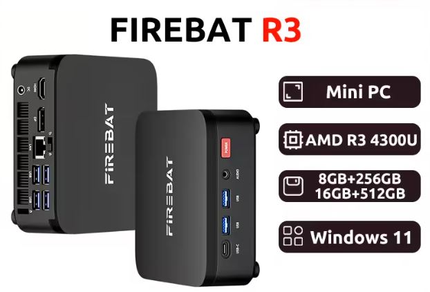 Review FIREBAT R3 Ryzen 3 4300U (2026): Análisis Completo y Opiniones