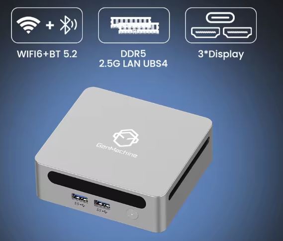 Review GenMachine Mini PC Ryzen 7 6800U con USB4 y 2.5G LAN
