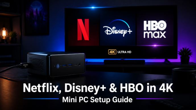 Cómo Configurar Netflix, Disney+ y HBO en Resolución 4K en un Mini PC