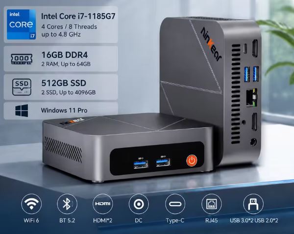 Ninkear M7 con Intel Core i7-1185G7: Oferta y análisis de la nueva versión del Mini PC ultra silencioso
