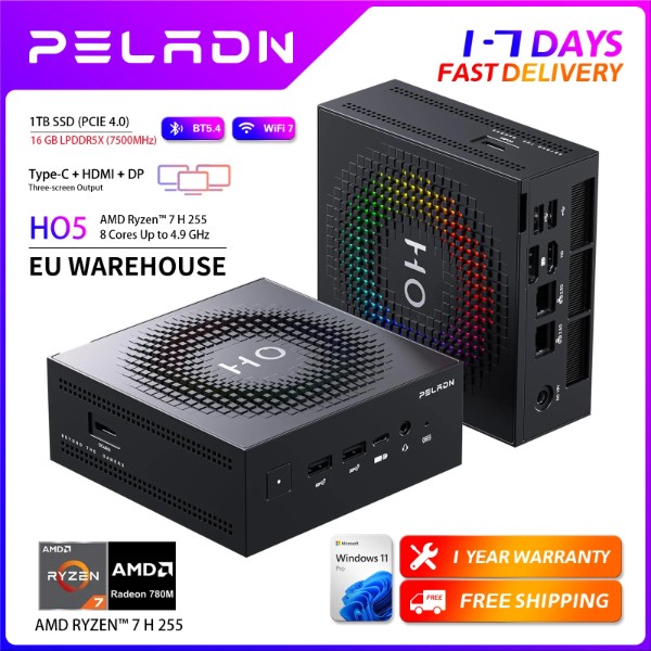 PELADN HO5 Ryzen 7 H255: ¿el mini PC gaming con Radeon 780M y OCuLink que estabas esperando?