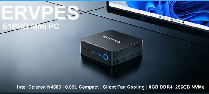 Review del ERVPES E1 Pro: ¿El Mini PC con Celeron N4505 y Doble LAN ideal para Homelab económico?